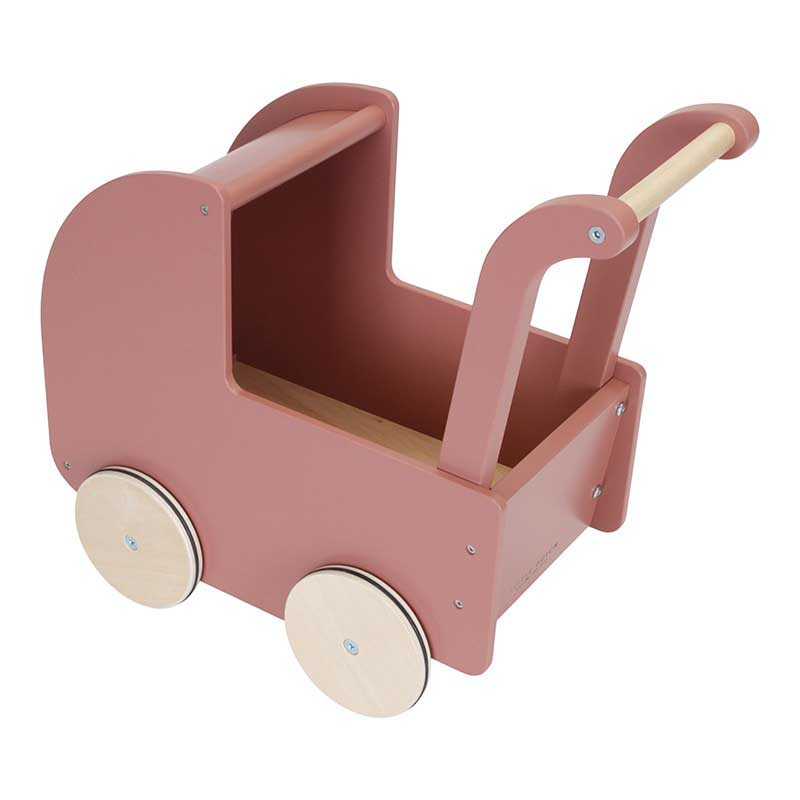 Wooden doll pram